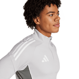 adidas Men's Tiro 25 Competition 1/4 Zip Light Gray_3
