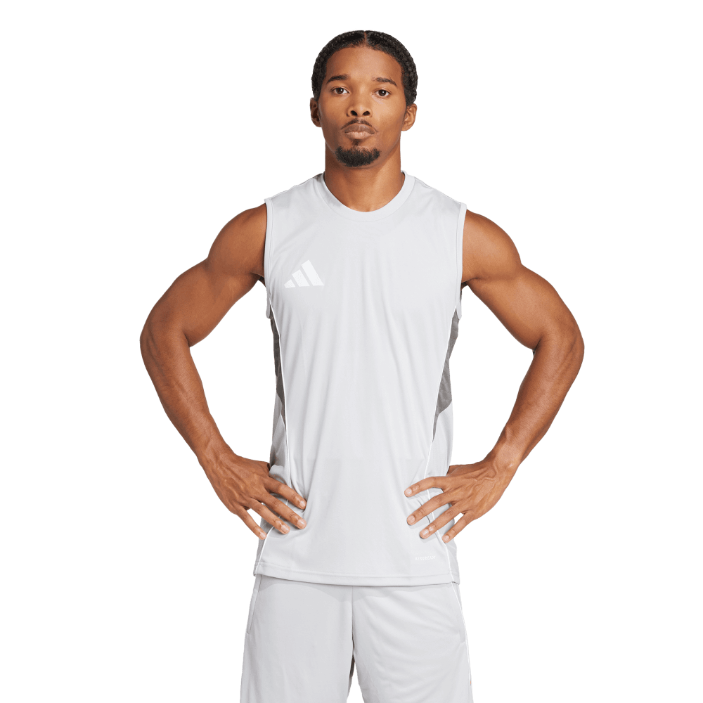 adidas Men's Tiro 25 Competition Sleeveless Jersey Light Gray - 3