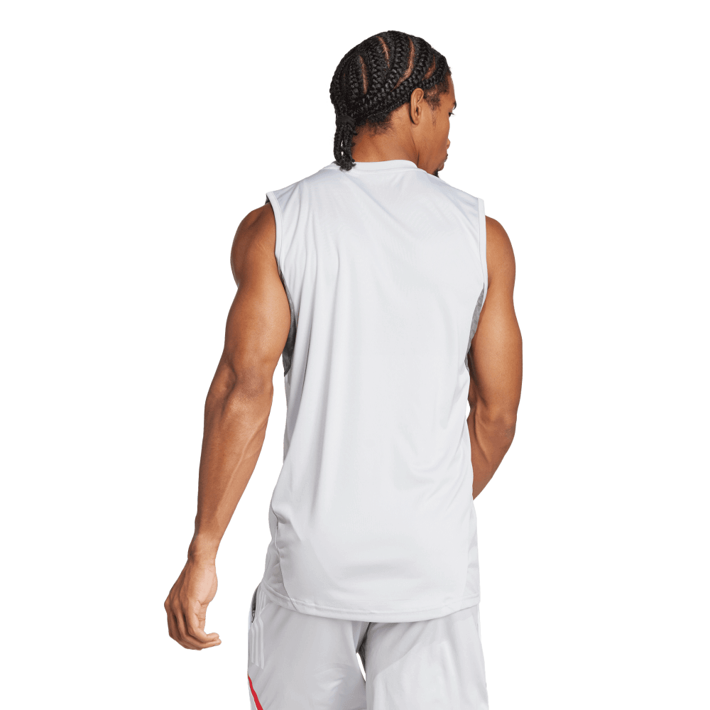 adidas Men's Tiro 25 Competition Sleeveless Jersey Light Gray - 4