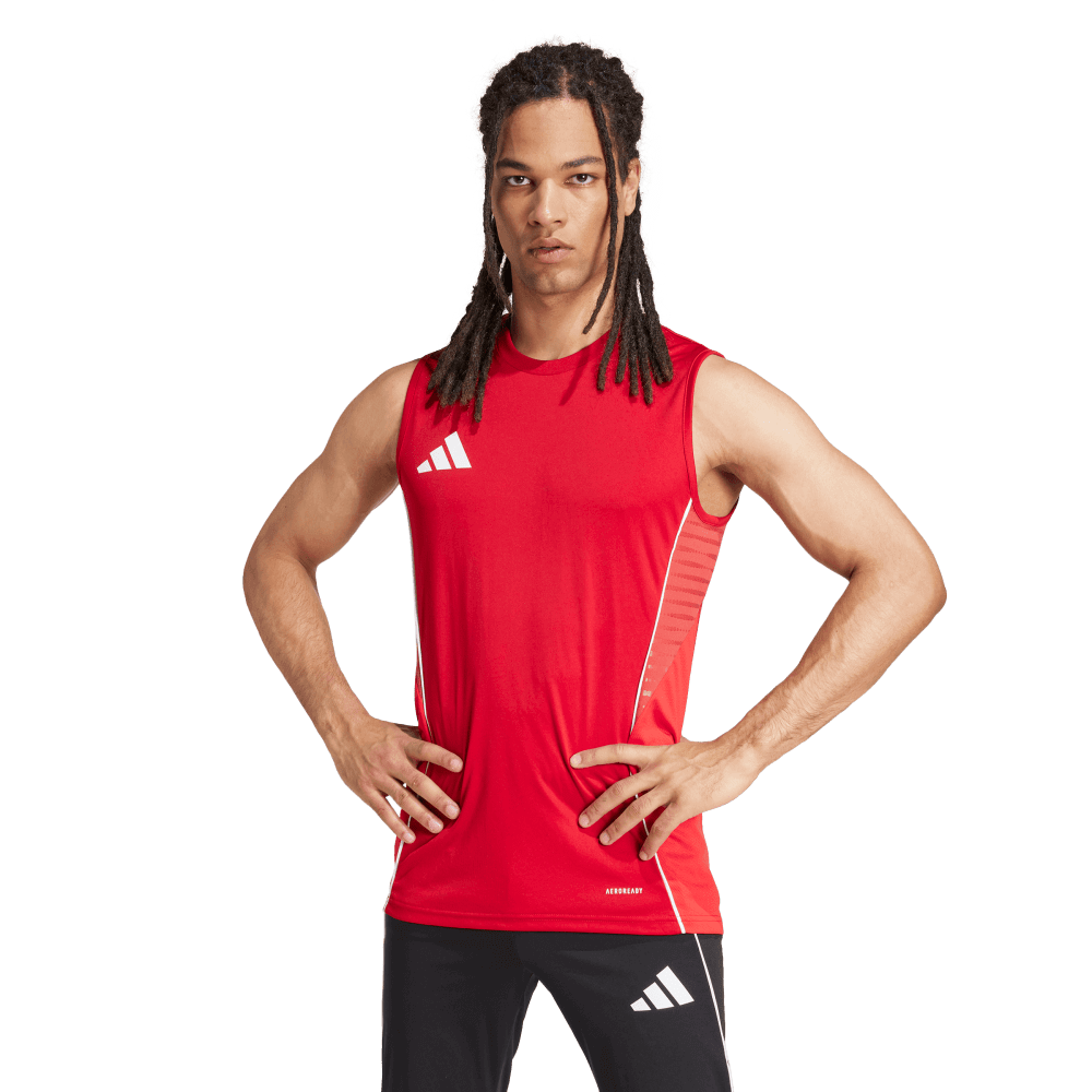 adidas Men's Tiro 25 Competition Sleeveless Jersey Red  - 3