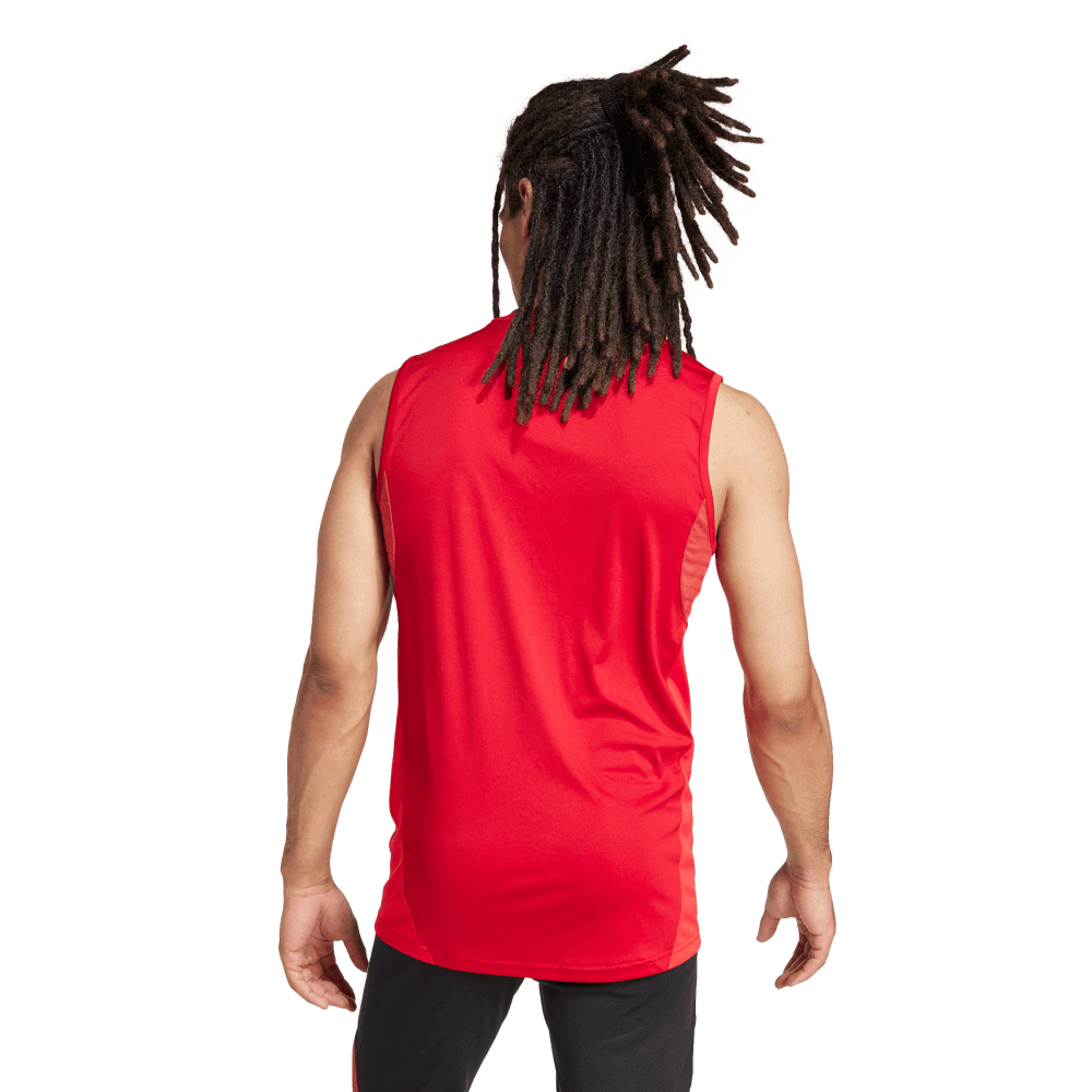 adidas Men's Tiro 25 Competition Sleeveless Jersey Red  - 4