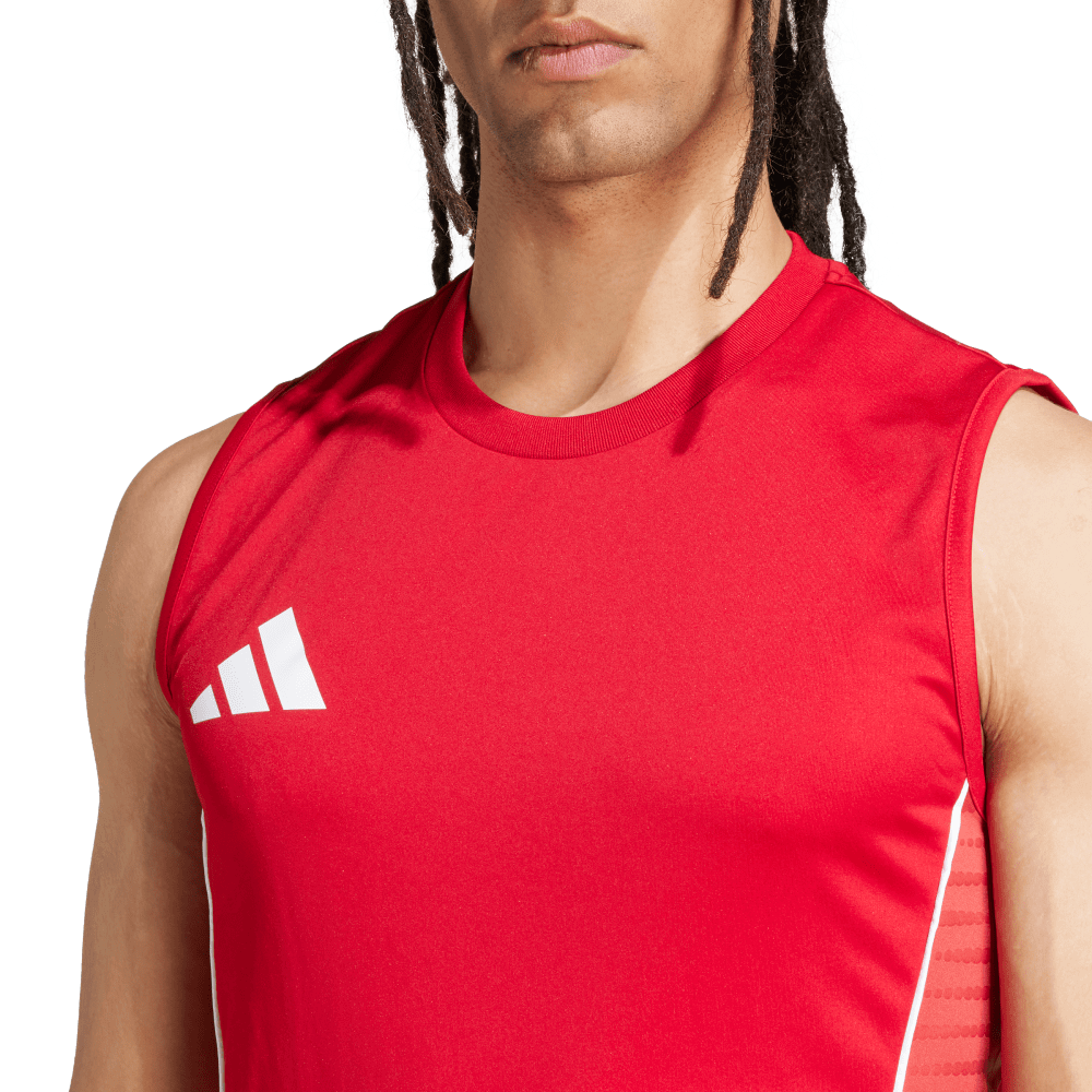 adidas Men's Tiro 25 Competition Sleeveless Jersey Red  - 7