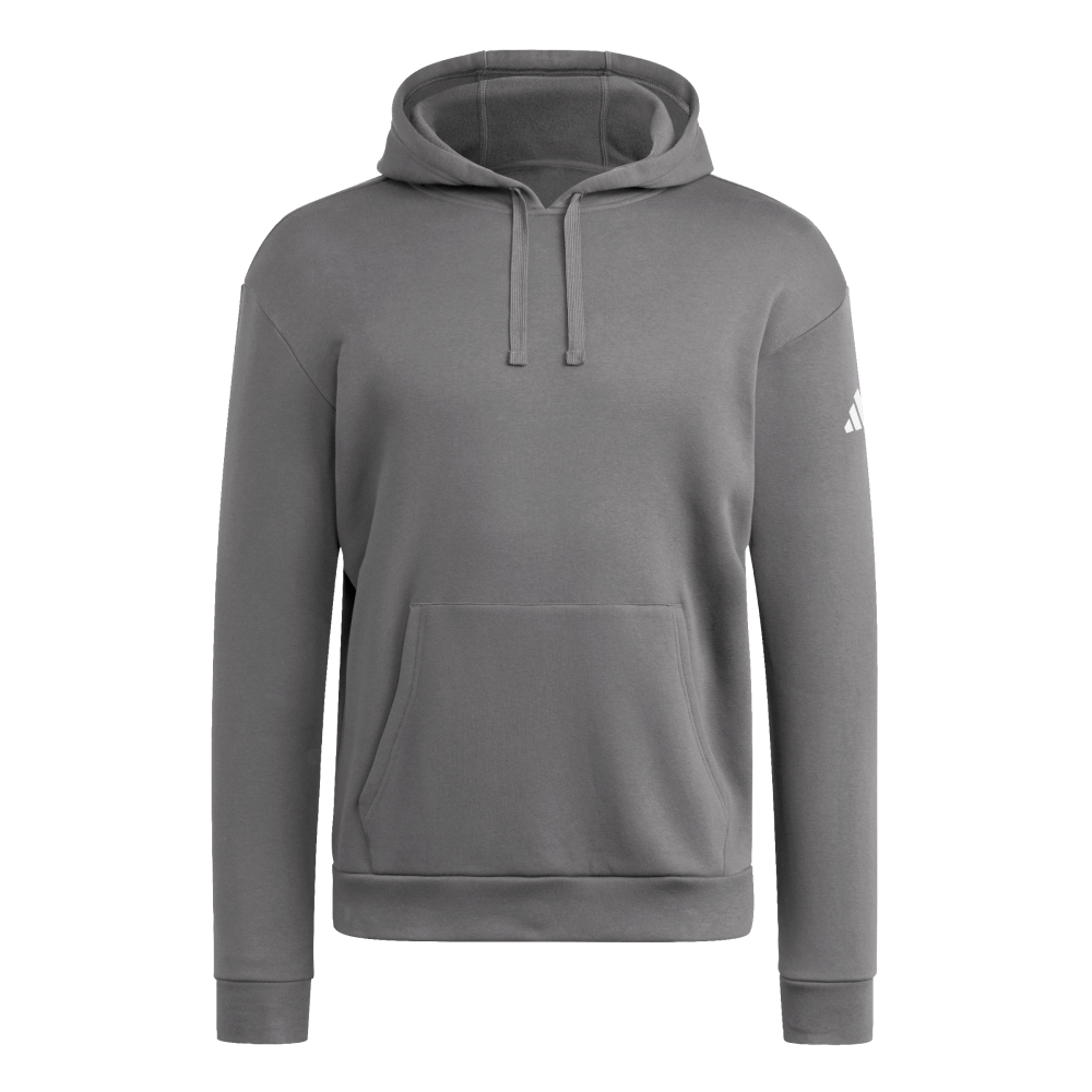 adidas Men's Travel Fleece Hoodie Dark Gray - 1