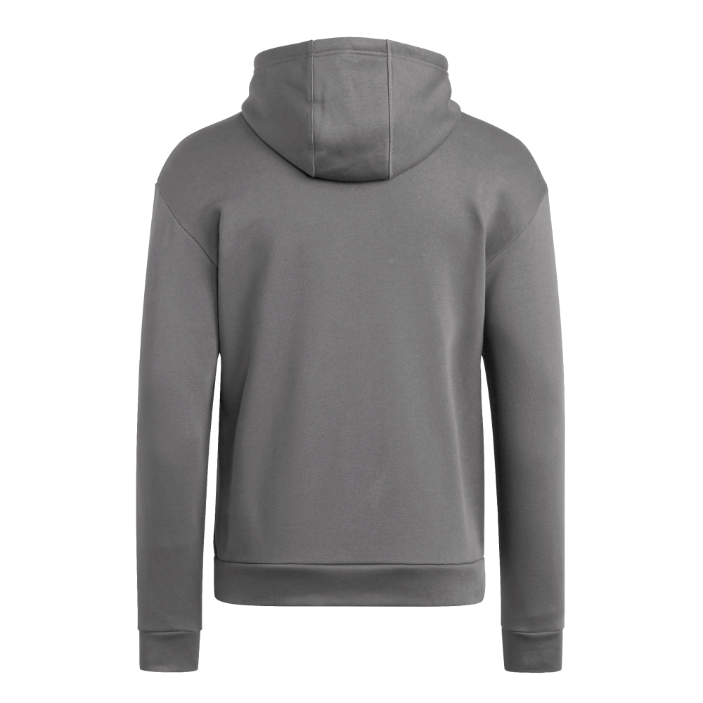 adidas Men's Travel Fleece Hoodie Dark Gray - 2