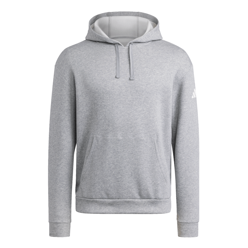 adidas Men's Travel Fleece Hoodie Light Gray - 1