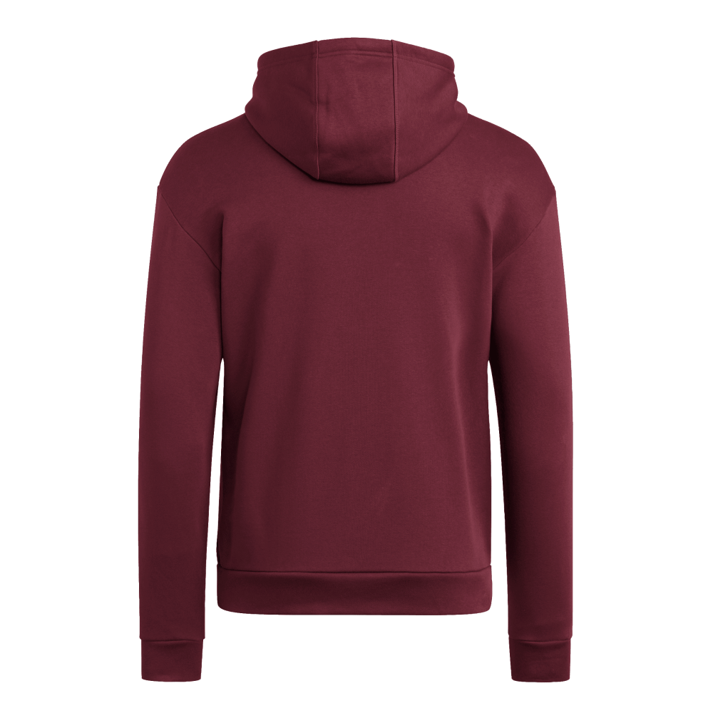 adidas Men's Travel Fleece Hoodie Maroon - 2