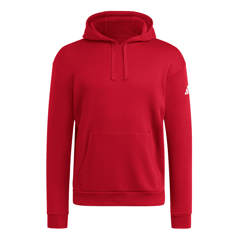 adidas Men's Travel Fleece Hoodie Red - 1