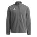 adidas Men's Woven Full Zip Travel Jacket Dark Gray
