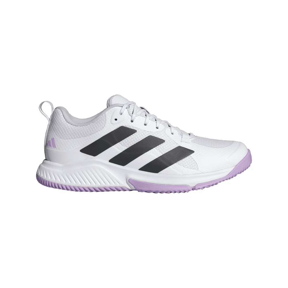 adidas Women's Court Team Bounce 2.0 Volleyball Shoe White Plum  - 1