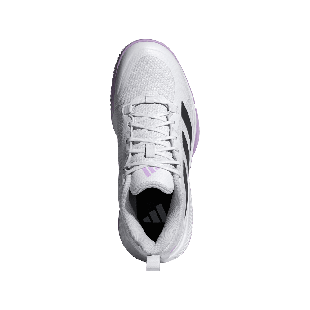 adidas Women's Court Team Bounce 2.0 Volleyball Shoe White Plum  - 3
