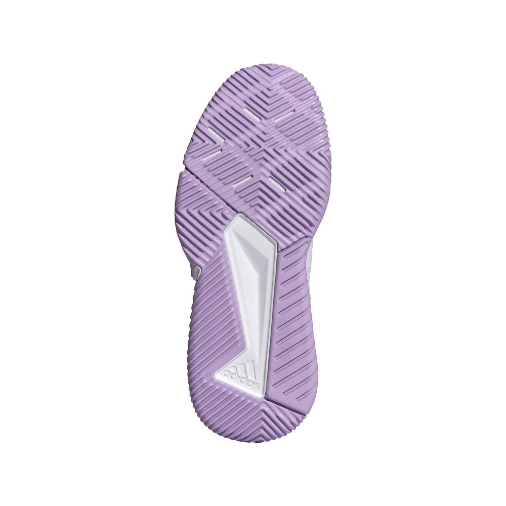 adidas Women's Court Team Bounce 2.0 Volleyball Shoe White Plum  - 4
