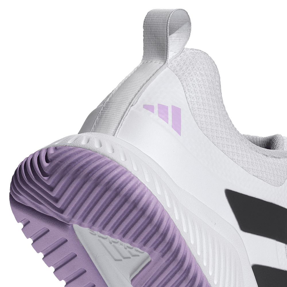 adidas Women's Court Team Bounce 2.0 Volleyball Shoe White Plum  - 6