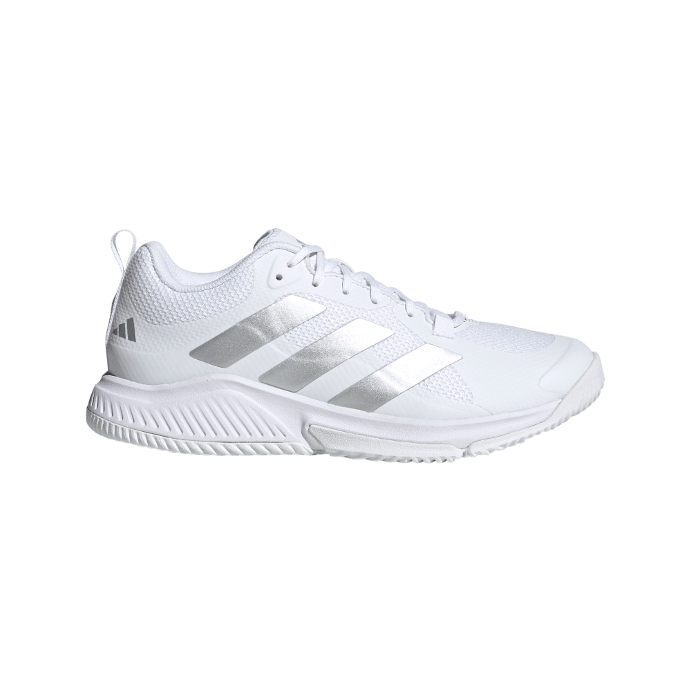 adidas Women's Court Team Bounce 2.0 Volleyball Shoe White Silver - 1