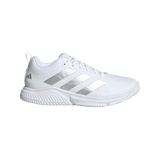 adidas Women's Court Team Bounce 2.0 Volleyball Shoe White Silver - 1