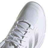 adidas Women's Court Team Bounce 2.0 Volleyball Shoe White Silver - 5