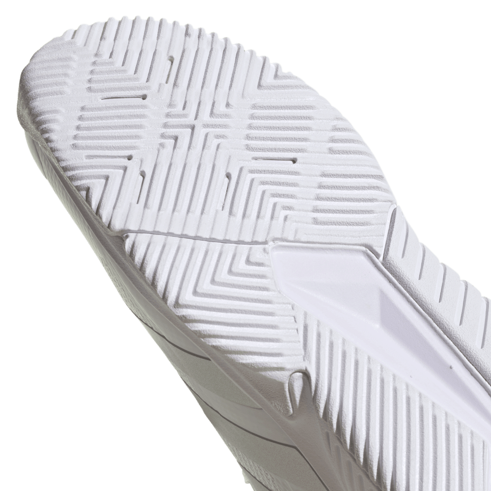 adidas Women's Court Team Bounce 2.0 Volleyball Shoe White Silver - 6