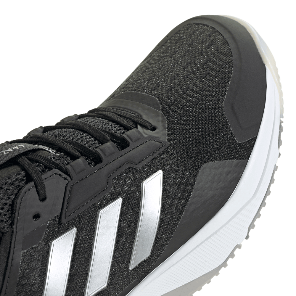 adidas Women's Crazyflight 6 Volleyball Shoe Black White - 5