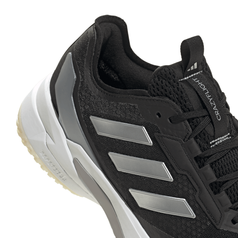 adidas Women's Crazyflight 6 Volleyball Shoe Black White - 6