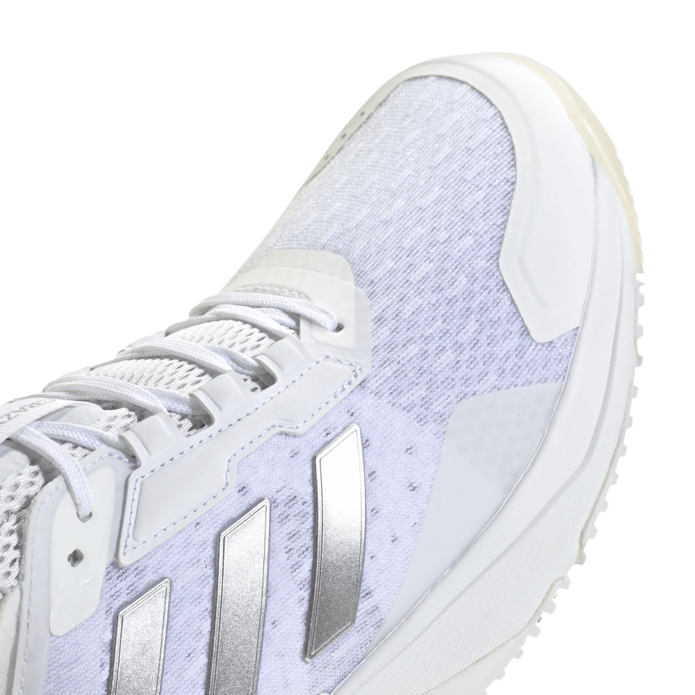 adidas Women's Crazyflight 6 Volleyball Shoe White Silver - 5