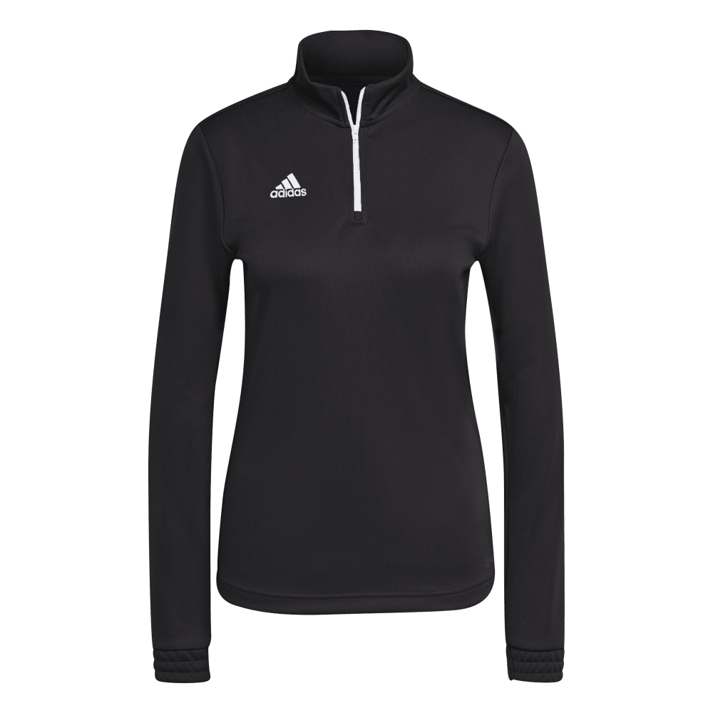adidas Women's Entrada 22 1/4 Zip Black - 1