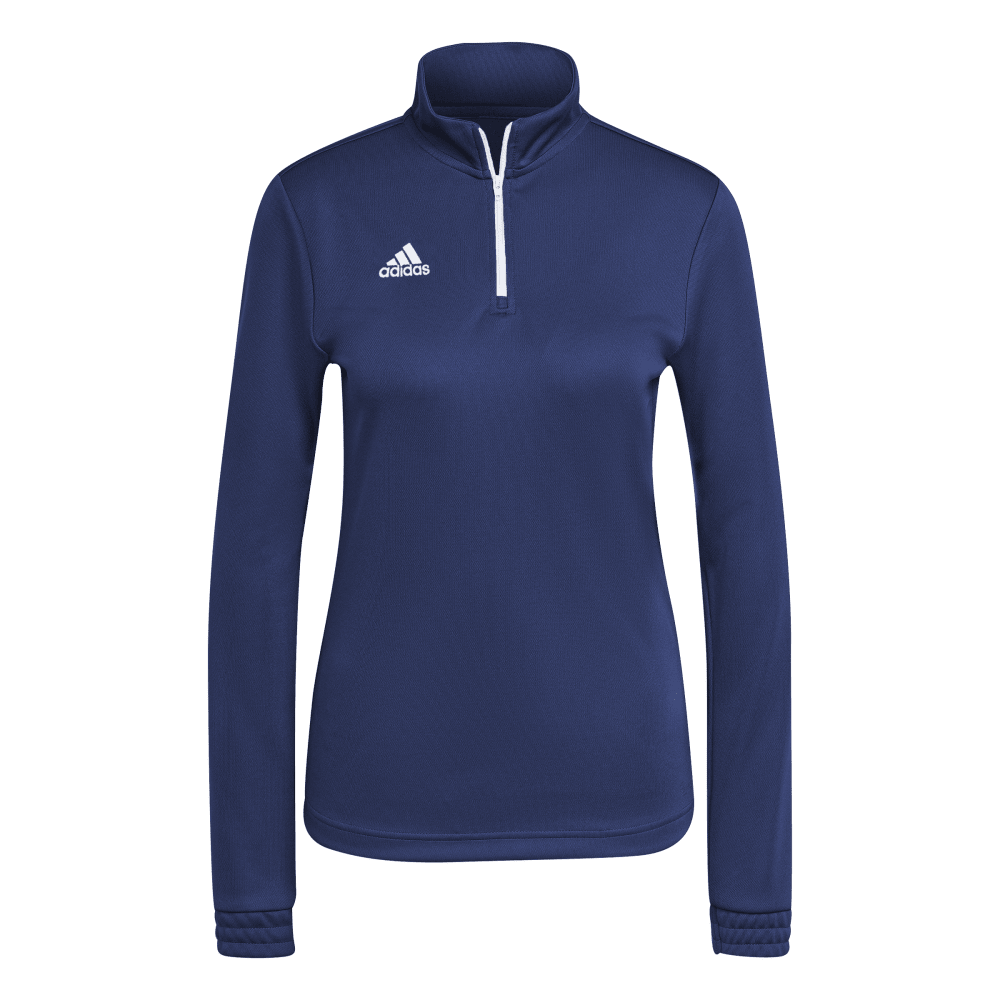 adidas Women's Entrada 22 1/4 Zip Navy - 1