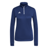 adidas Women's Entrada 22 1/4 Zip Navy - 1