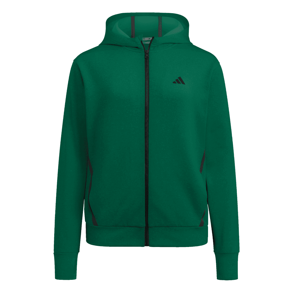 adidas Women's Game&Go Full Zip Hoodie Dark Green - 1