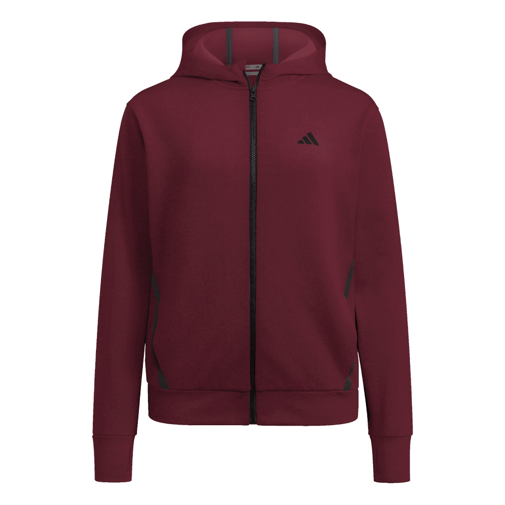 adidas Women's Game&Go Full Zip Hoodie Maroon - 1
