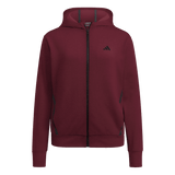 adidas Women's Game&Go Full Zip Hoodie Maroon - 1