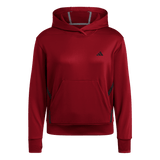 adidas Women's Game&Go Hoodie Burgundy - 1