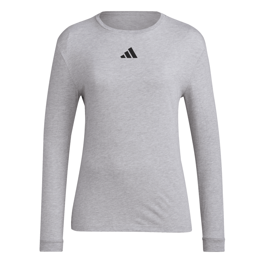 adidas Women's Gametime Long Sleeve Jersey Light Gray - 1