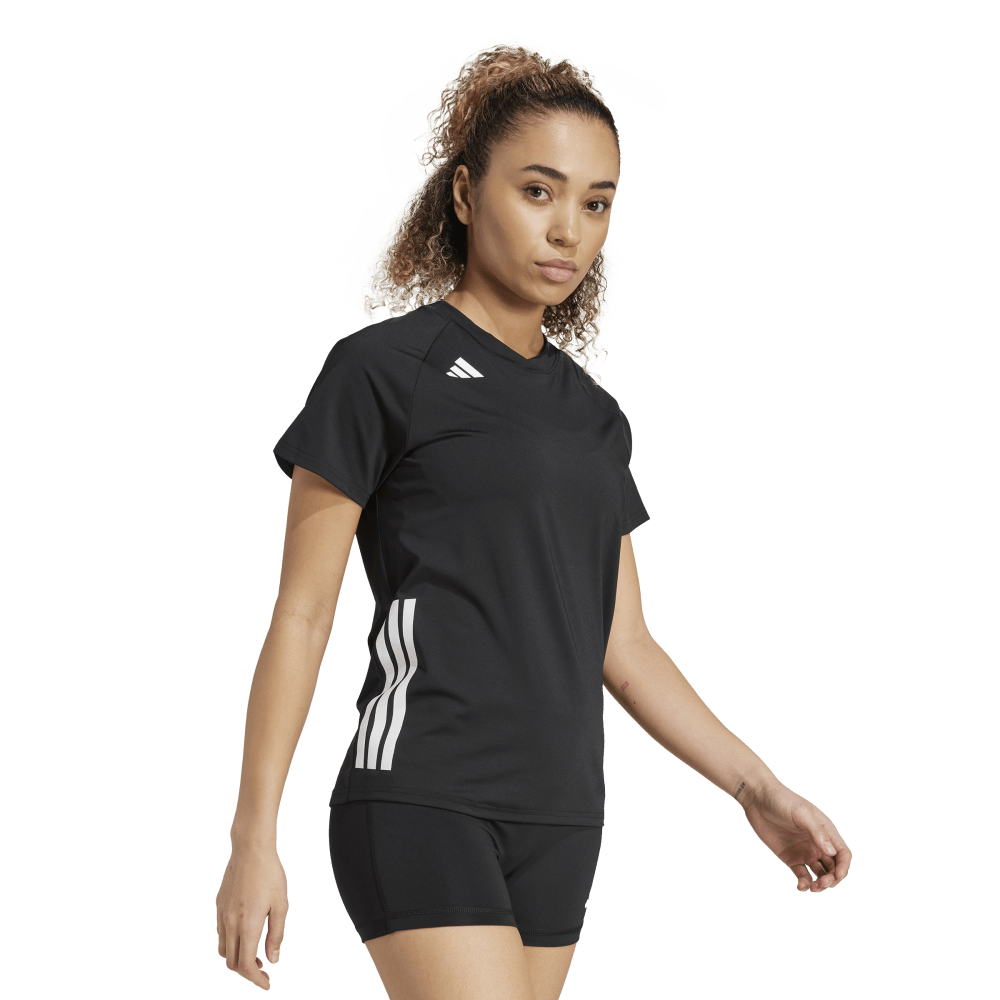 adidas Women's HiLo 25 Short Sleeve Jersey Black - 5
