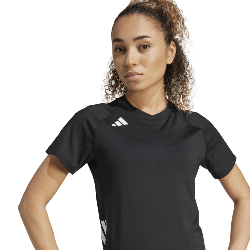 adidas Women's HiLo 25 Short Sleeve Jersey Black - 6