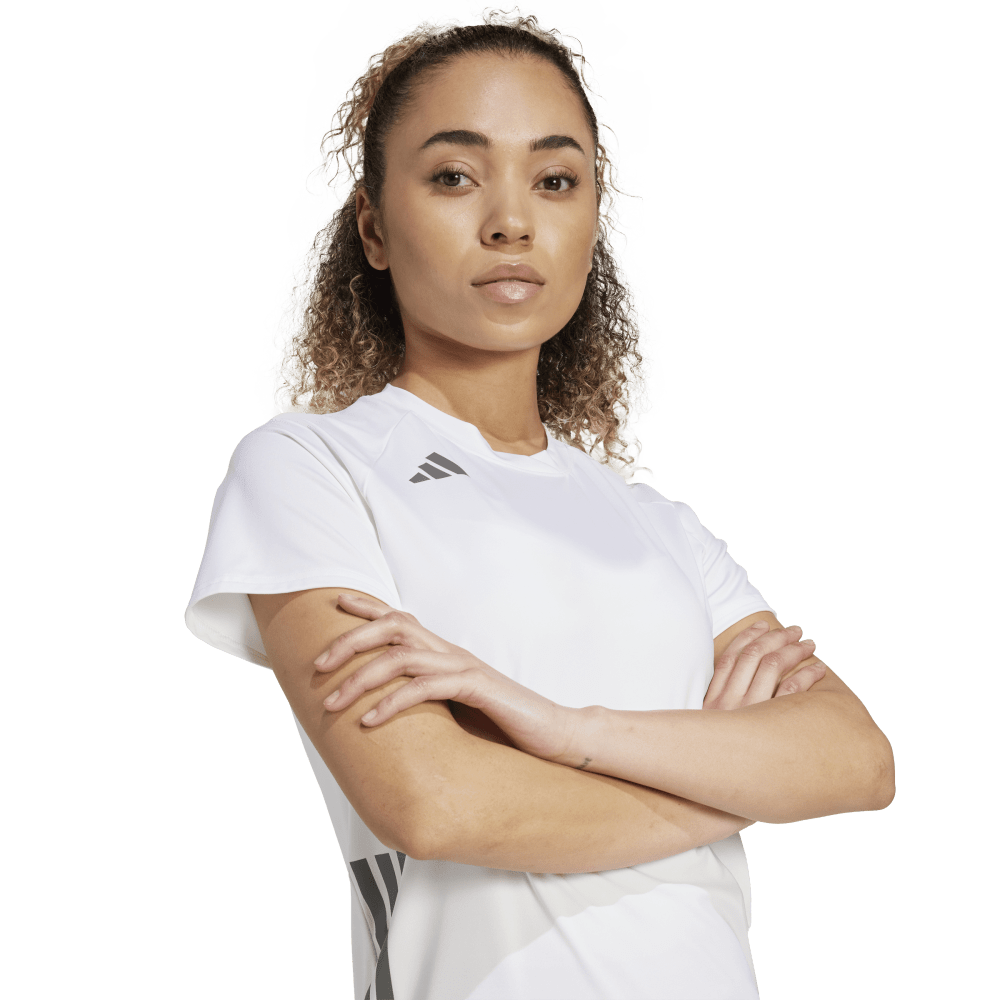 adidas Women's HiLo 25 Short Sleeve Jersey White - 6
