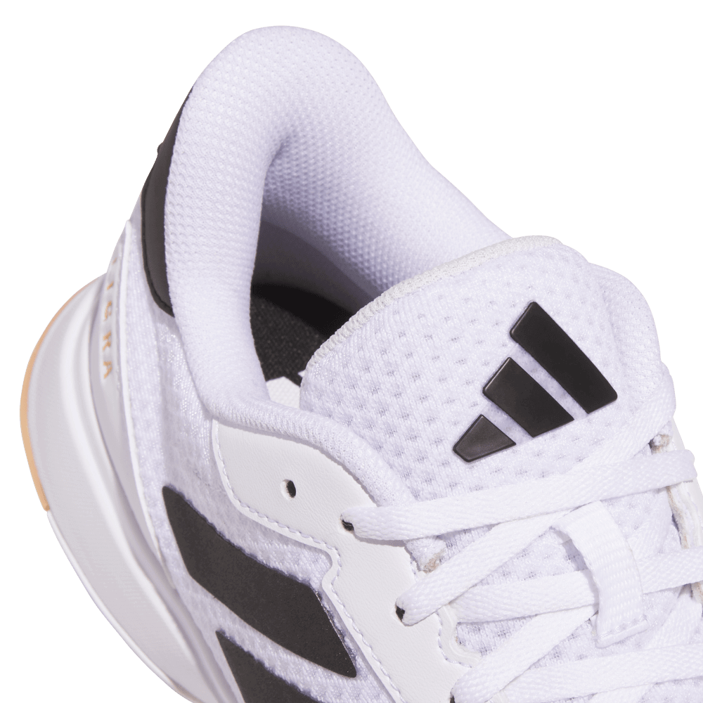 adidas Women's Ligra 8 Volleyball Shoe White Black - 5