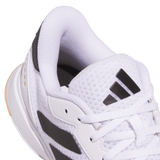 adidas Women's Ligra 8 Volleyball Shoe White Black - 5