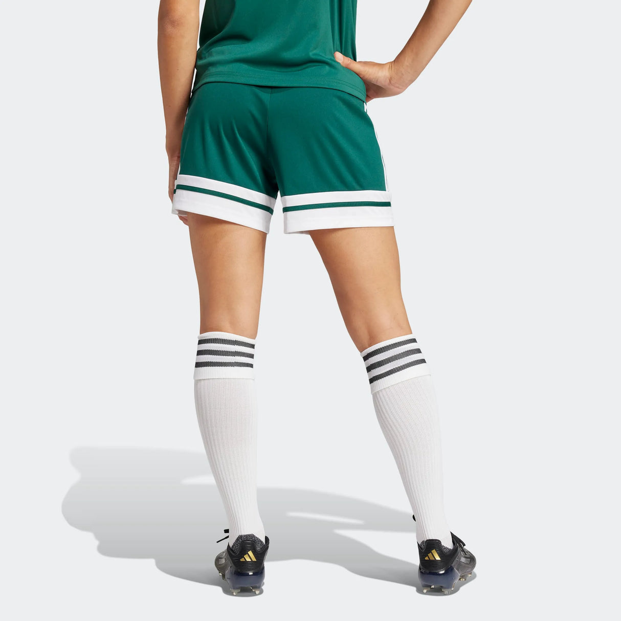 adidas Women's Squadra 25 Short - 5" Inseam Dark Green - 6
