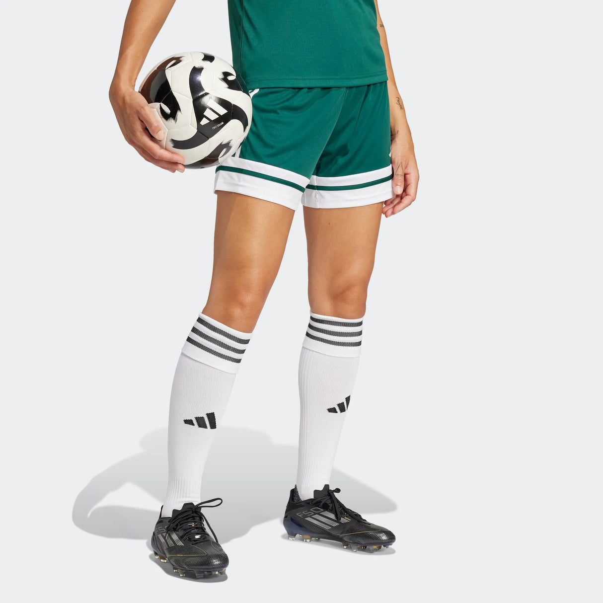 adidas Women's Squadra 25 Short - 5" Inseam Dark Green - 7