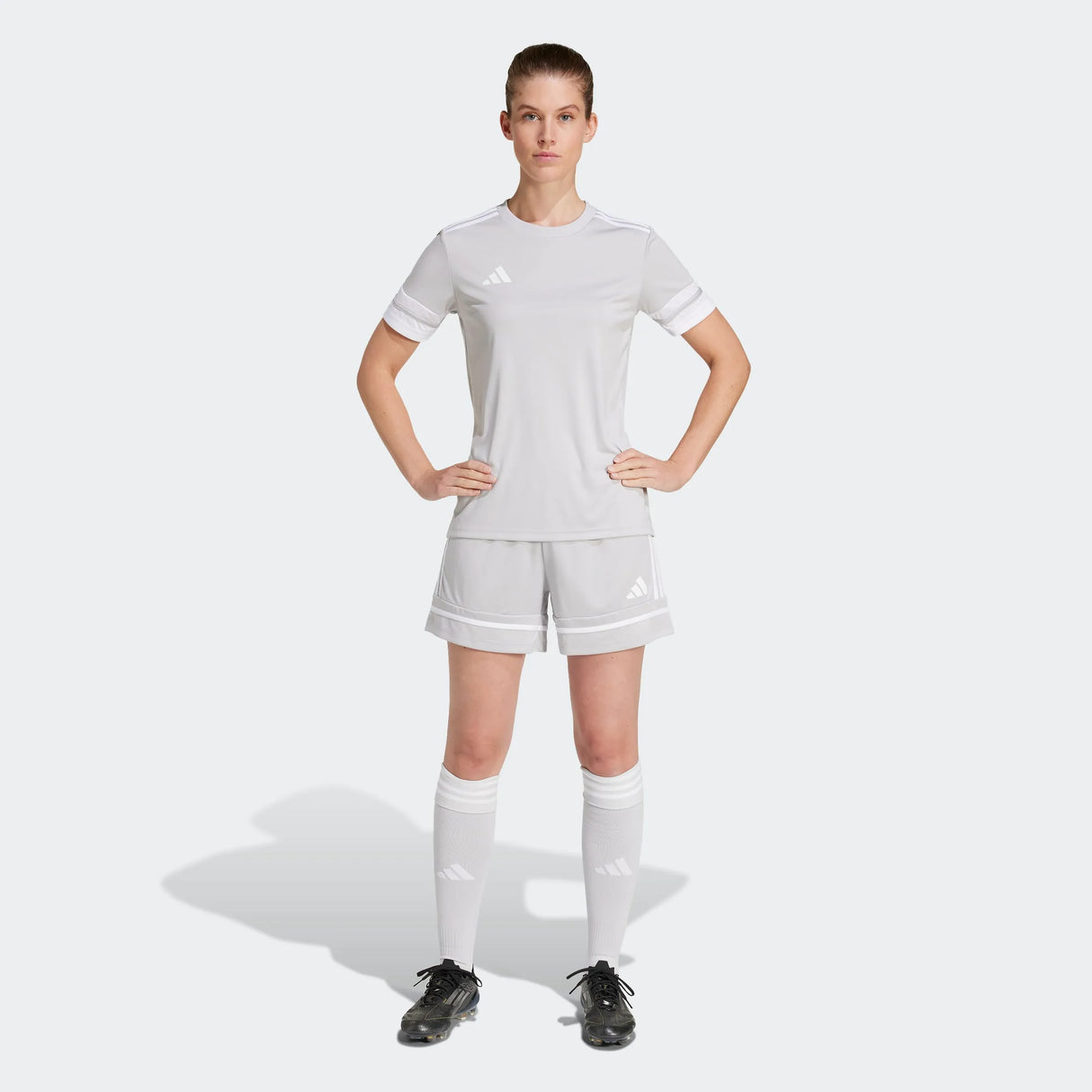 adidas Women's Squadra 25 Short - 5" Inseam Grey - 8