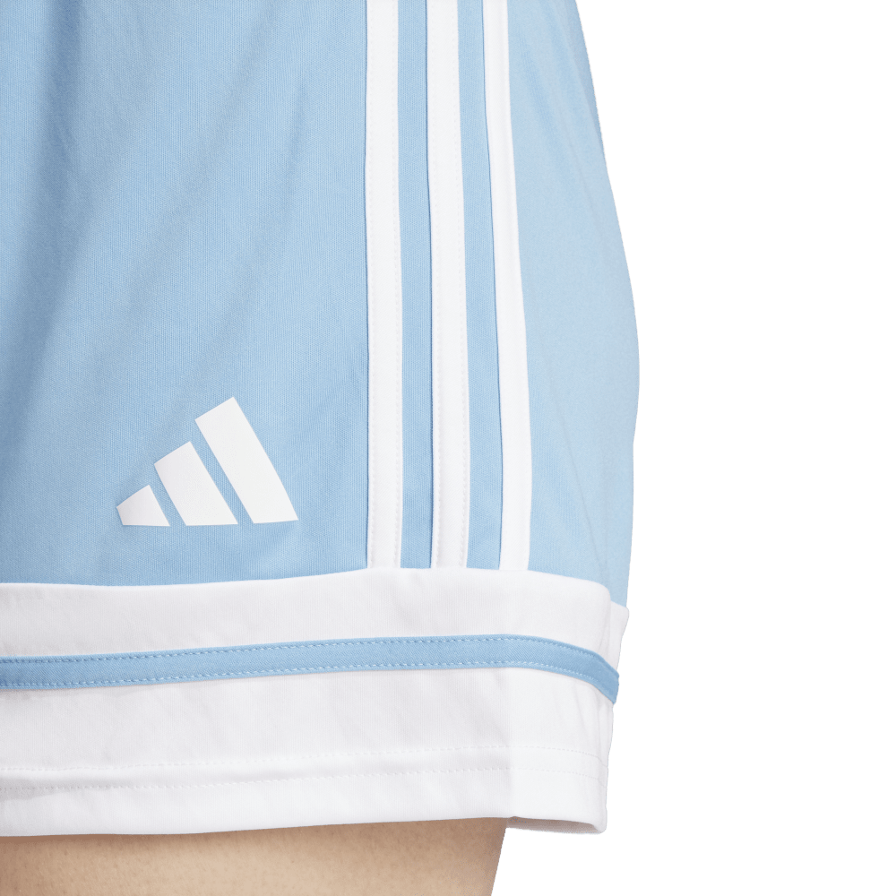 adidas Women's Squadra 25 Short - 5" Inseam Light Blue - 3