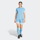 adidas Women's Squadra 25 Short - 5" Inseam Light Blue - 7