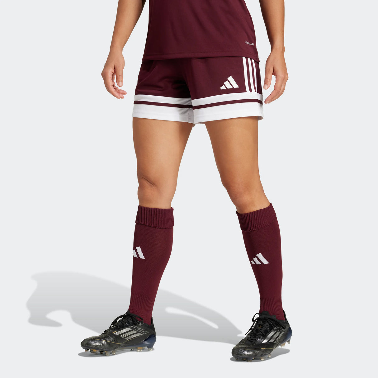 adidas Women's Squadra 25 Short - 5" Inseam Maroon - 5