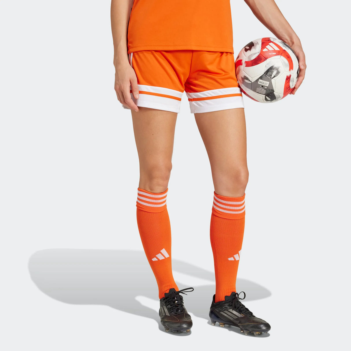 adidas Women's Squadra 25 Short - 5" Inseam Orange - 4