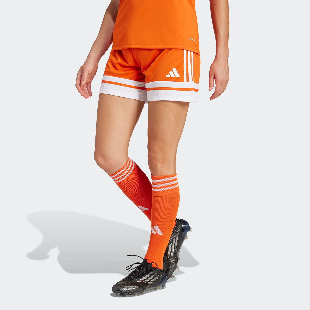 adidas Women's Squadra 25 Short - 5" Inseam Orange - 7