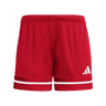adidas Women's Squadra 25 Short - 5" Inseam Red - 1