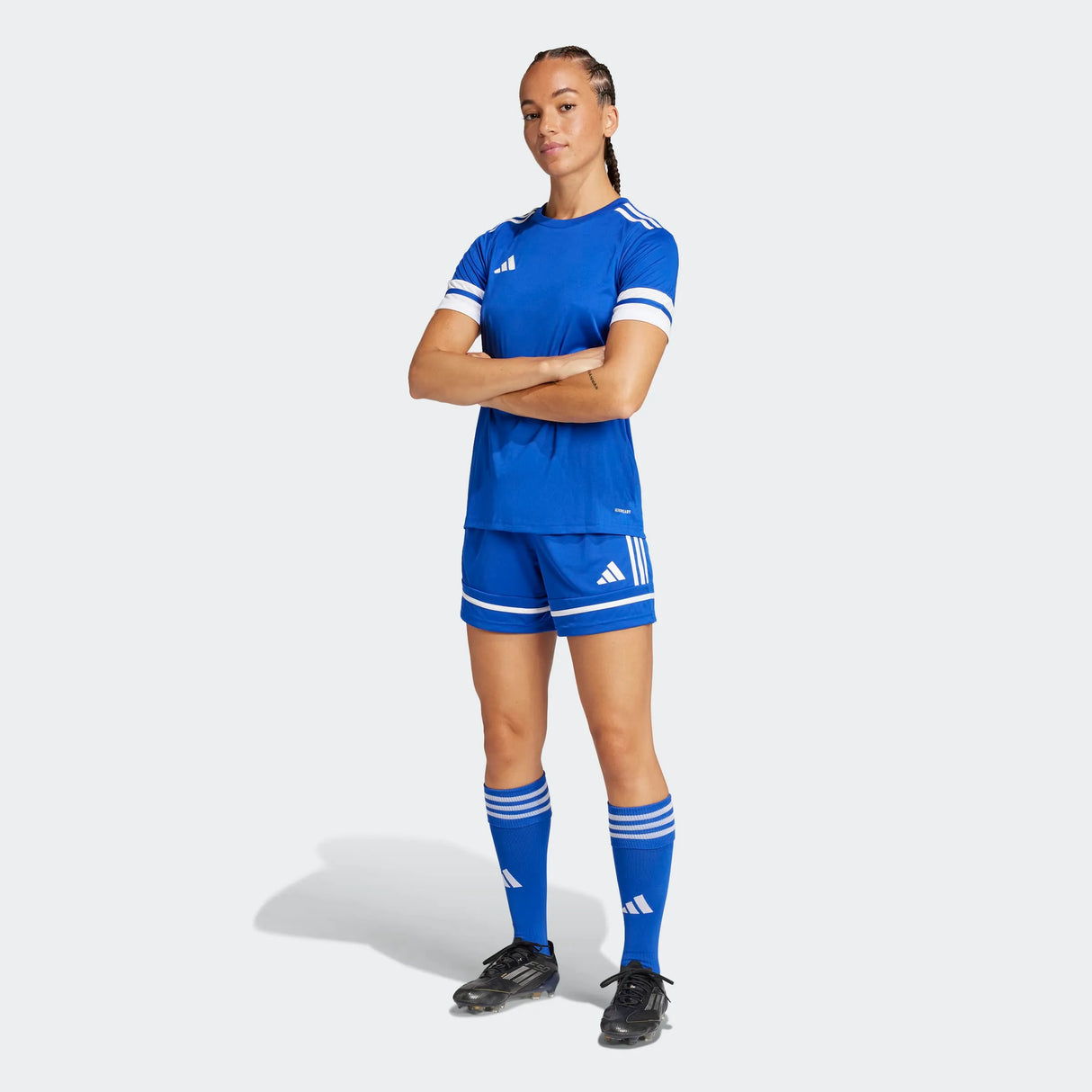 adidas Women's Squadra 25 Short - 5" Inseam Royal - 8