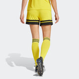 adidas Women's Squadra 25 Short - 5" Inseam Yellow - 6