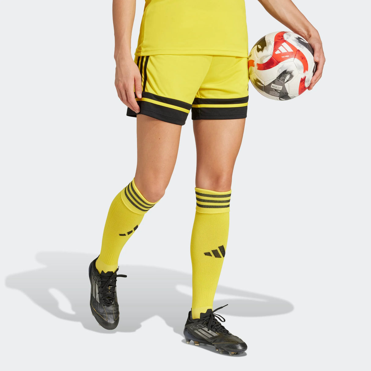 adidas Women's Squadra 25 Short - 5" Inseam Yellow - 7