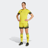 adidas Women's Squadra 25 Short - 5" Inseam Yellow - 8