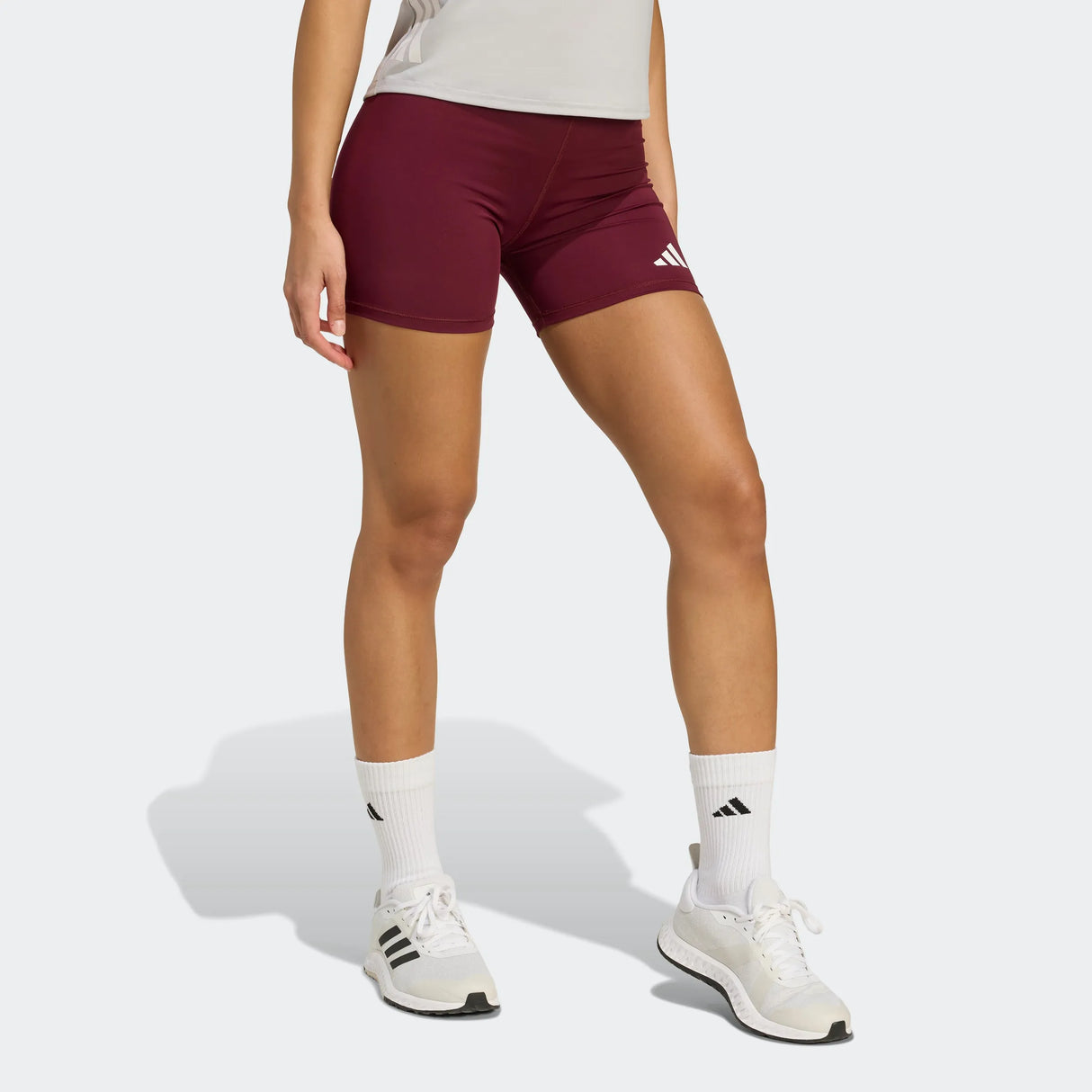 adidas Women's TechFit Volleyball Short - 4" Inseam Maroon - 6